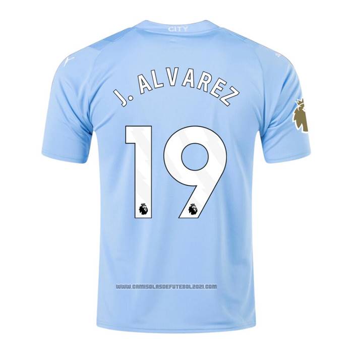 Camisola Manchester City Jogador J.Alvarez 1º 2023-2024
